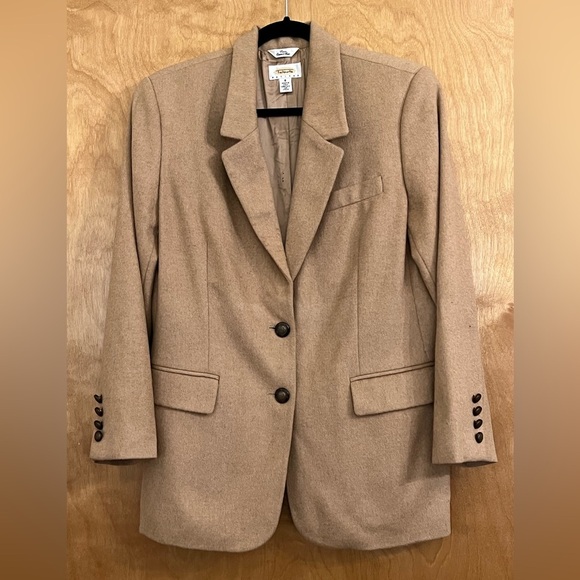 Talbots Pure Camel Hair Blazer 8 - Picture 1 of 7